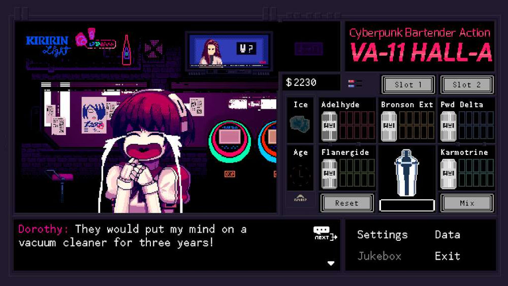 VA-11 Hall-A: Cyberpunk Bartender Action PC Steam CD Key
