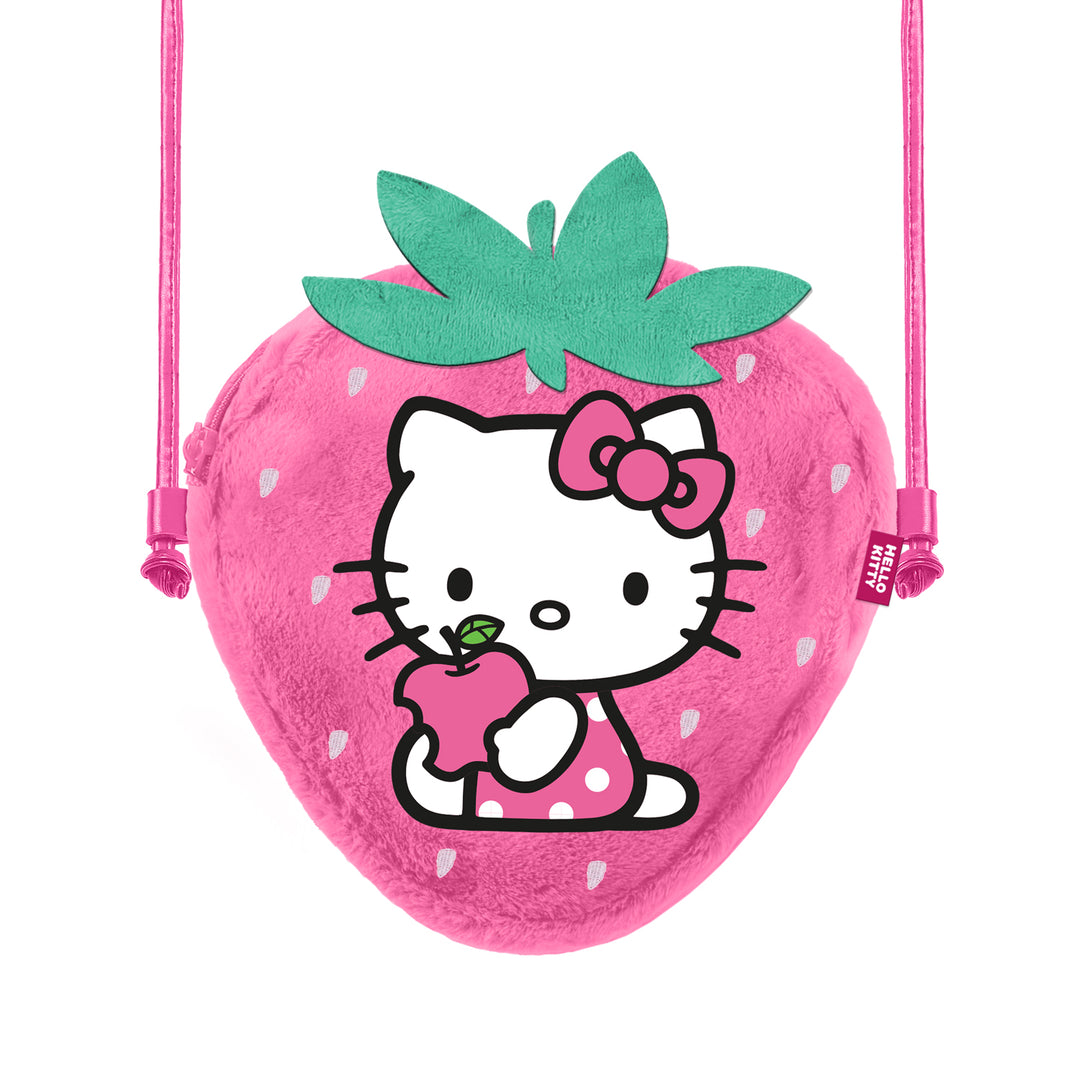 HELLO KITTY - Strawberry - Mini Fur Shoulder Bag '20x15x6cm'