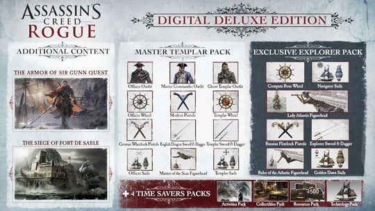 Assassin's Creed Rogue Deluxe Edition PC Ubisoft Connect CD Key