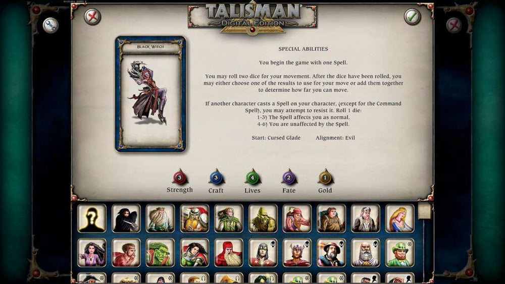Talisman: Digital Edition - Black Witch Character Pack Steam CD Key