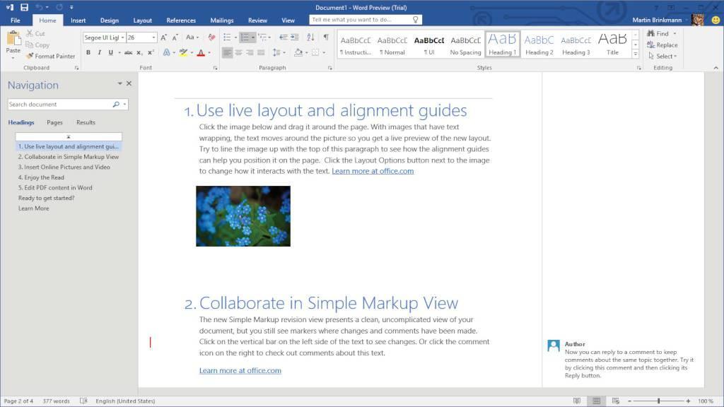 MS Office 2016 Home and Student Retail Key