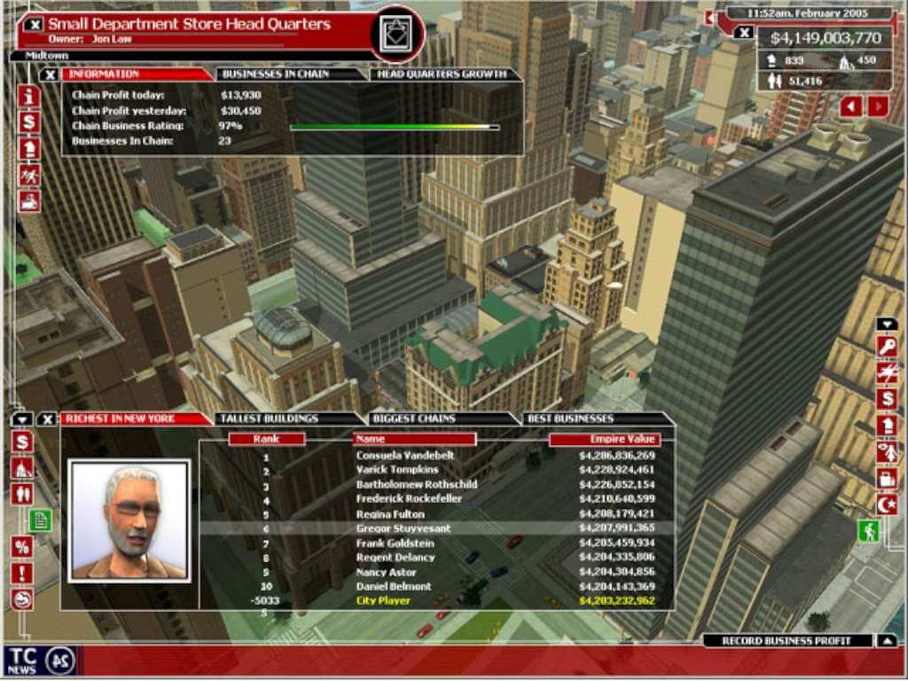 Tycoon City: New York Steam CD Key