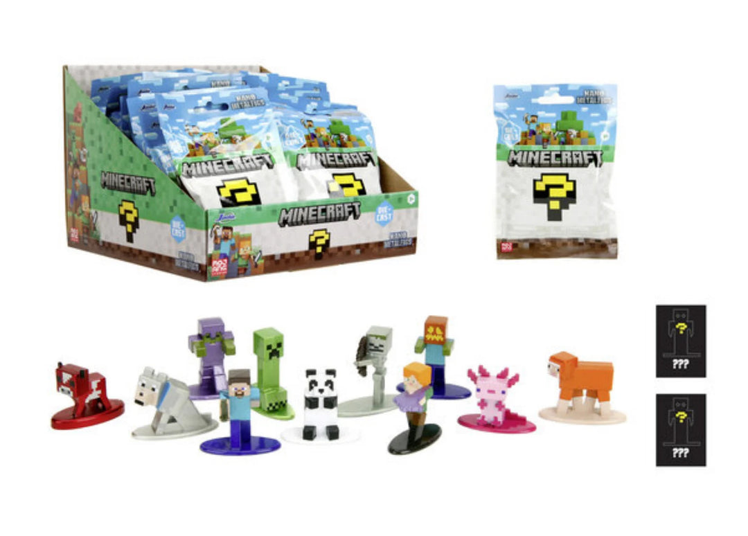 MINECRAFT - Display of Blind Nano Figures - 13 Assortment - 24pc