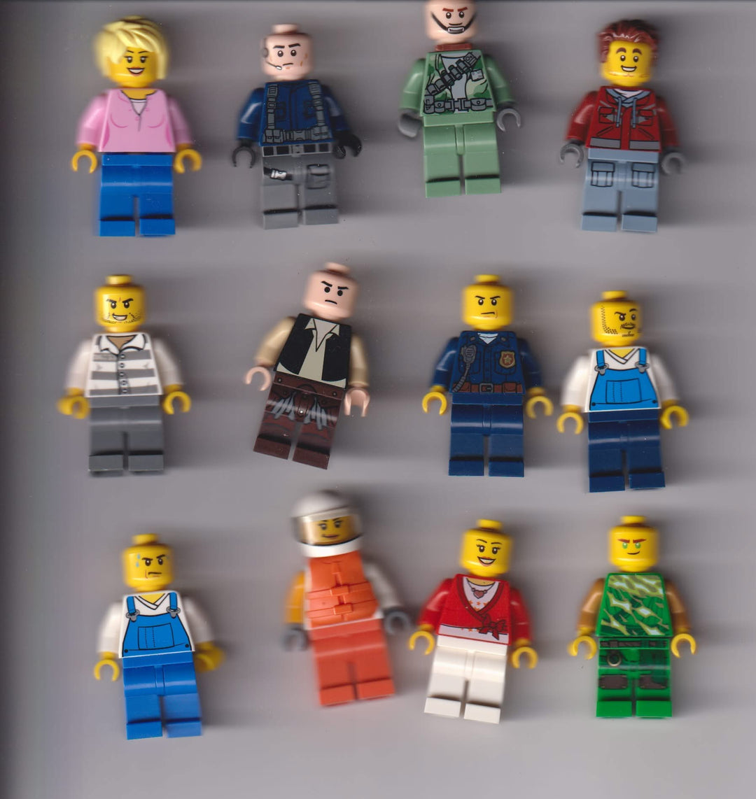 LEGO minifigurer – 12 stk. (City/Town m.fl.)