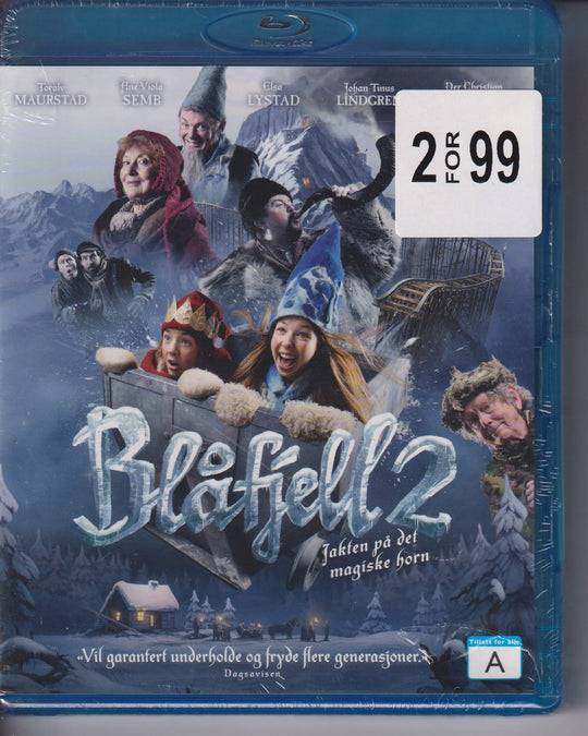 Blåfjell 2: Jakten på det magiske horn. 2011. Blu-ray. Ny i plast!