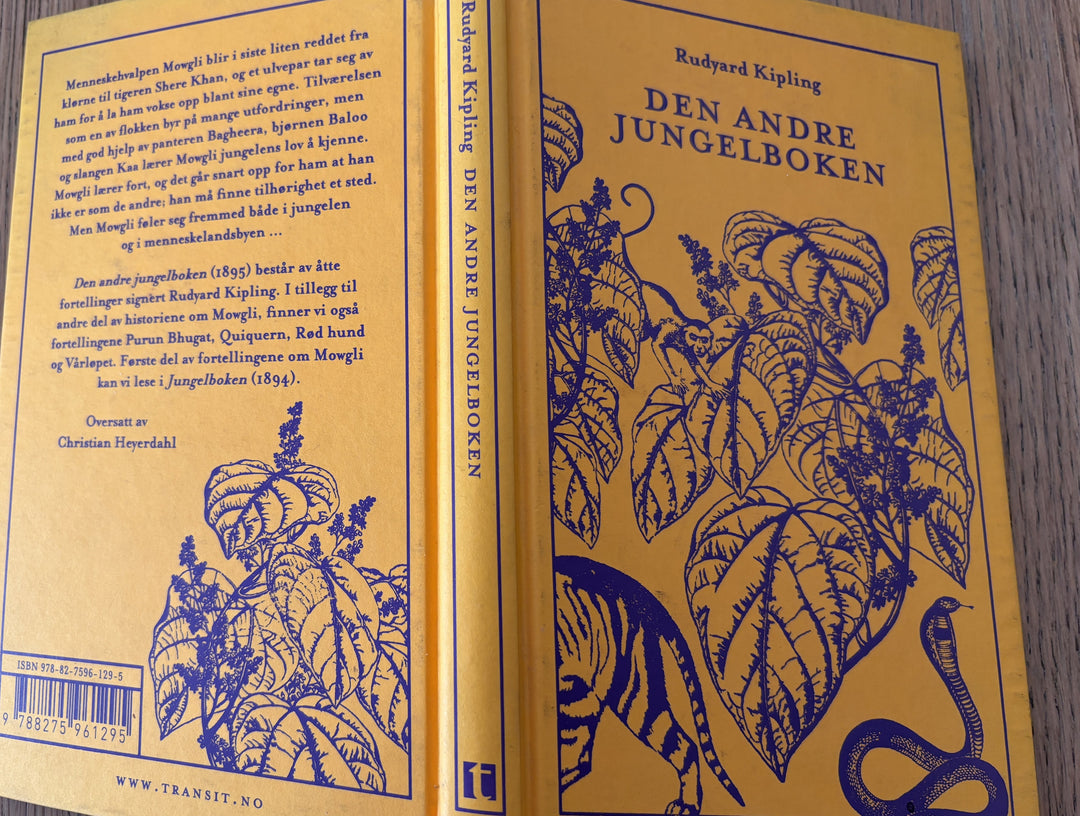 Rudyard Kipling. Den andre jungelboken. Bok.
