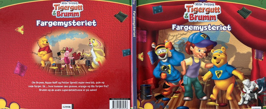 Disney. Tigergutt & Brumm – Fargemysteriet. Bok.