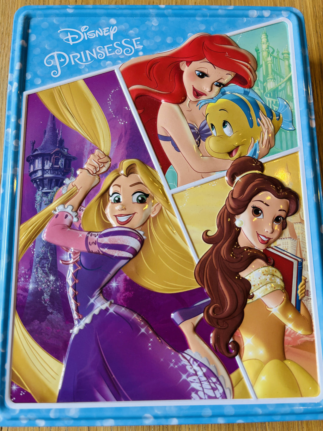 Disney Prinsesse Metallskrin med aktiviteter (ubrukt)