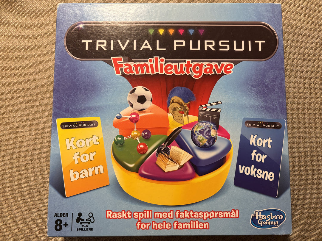 Trivial Pursuit Familieutgave. Brettspill.