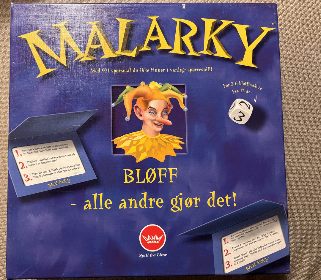Malarky. Brettspill.