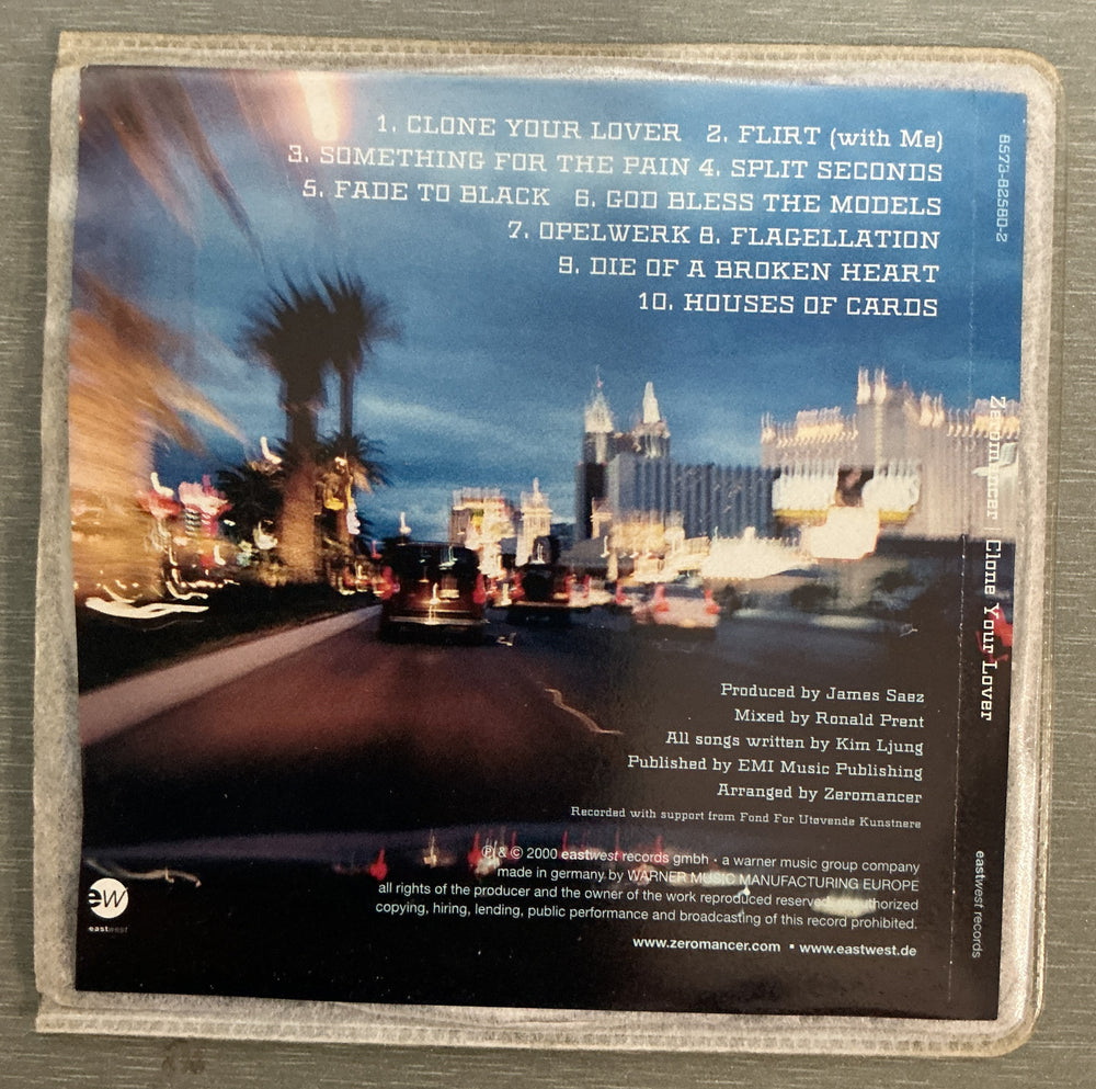 Zeromancer – Clone Your Lover. 2000. CD.