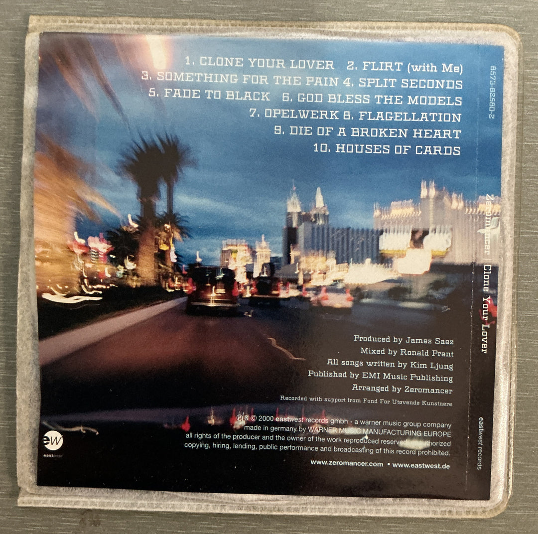 Zeromancer – Clone Your Lover. 2000. CD.