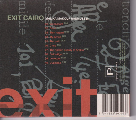 Malika Makouf Rasmussen – Exit Cairo. 2006. CD.