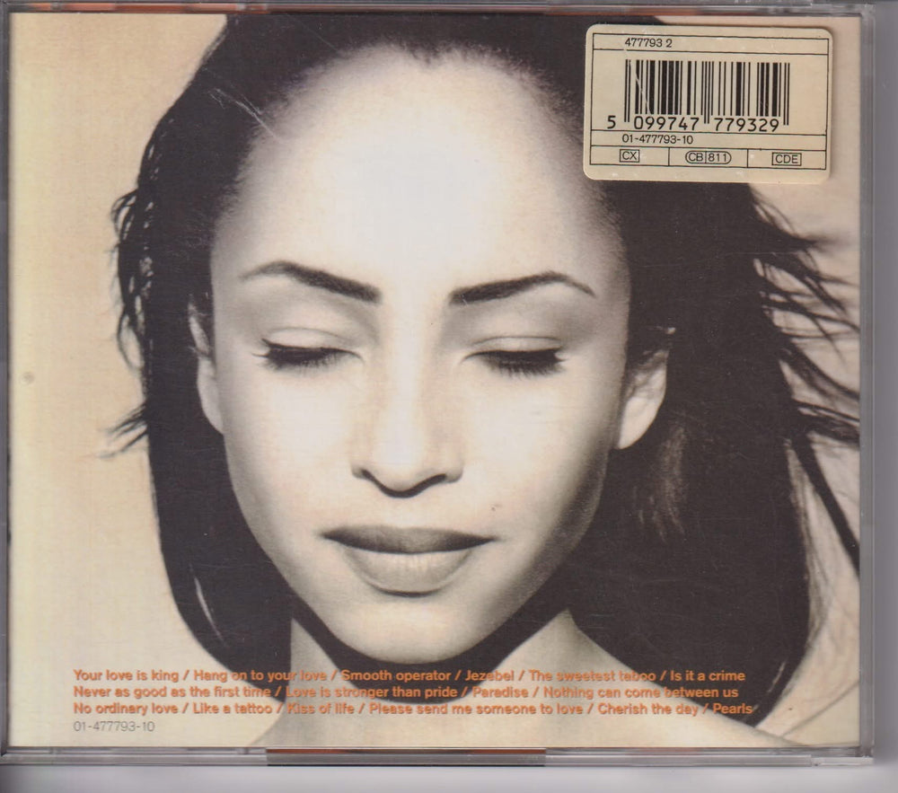 Sade – The Best of Sade. 1994. CD.