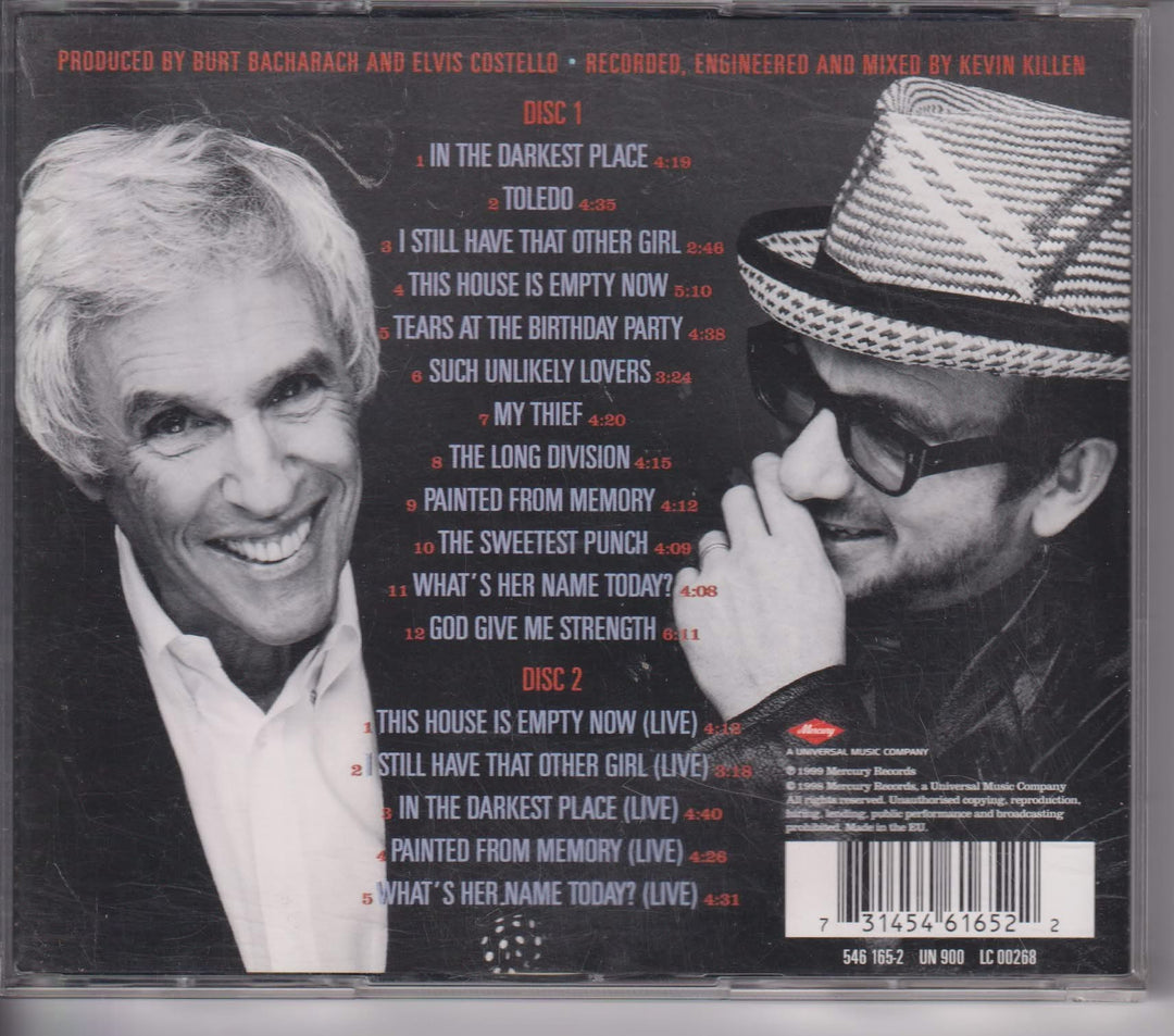 Elvis Costello with Burt Bacharach – Painted From Memory. 1998. 2CD.