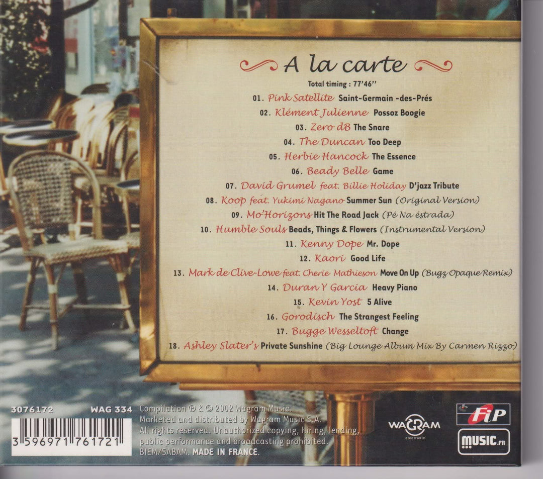 Saint-Germain-des-Prés Café II. 2002. CD.
