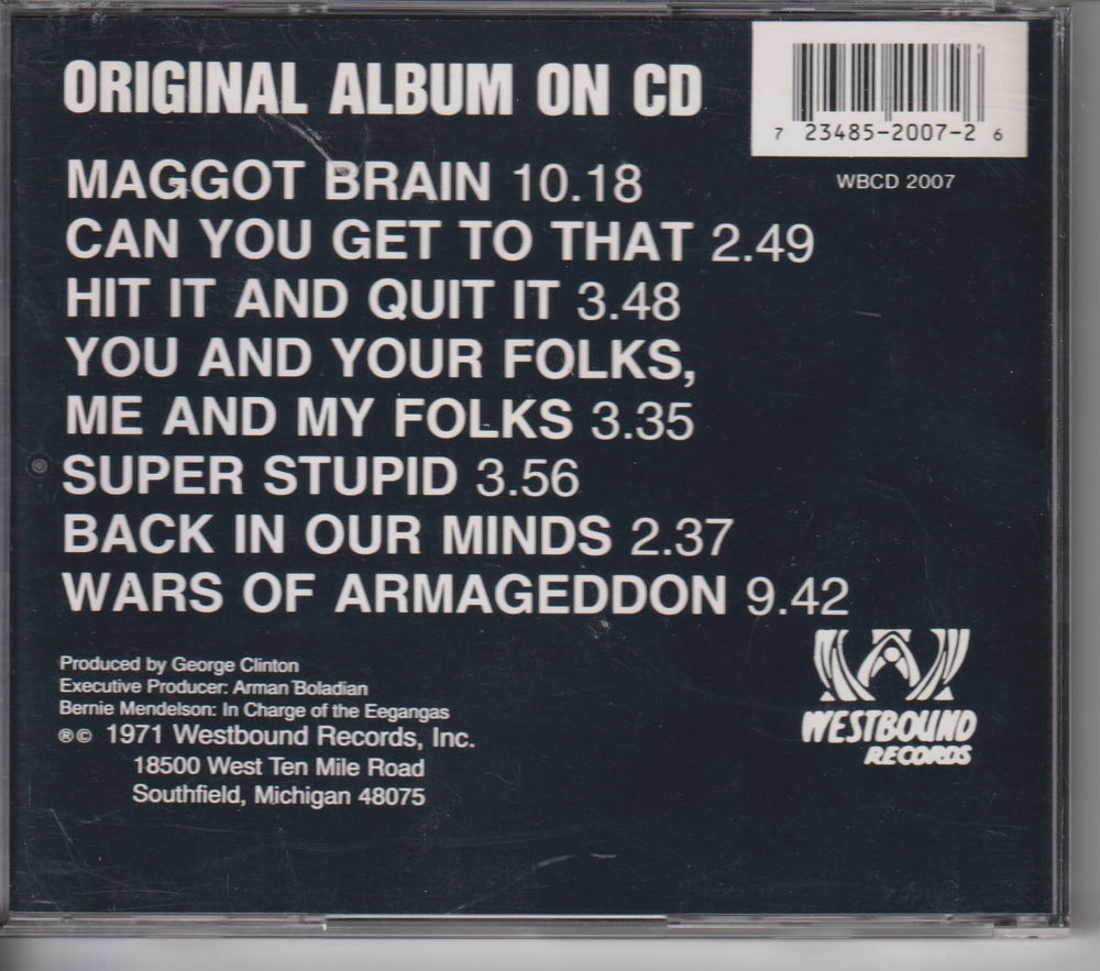 Funkadelic – Maggot Brain. 1971. CD.