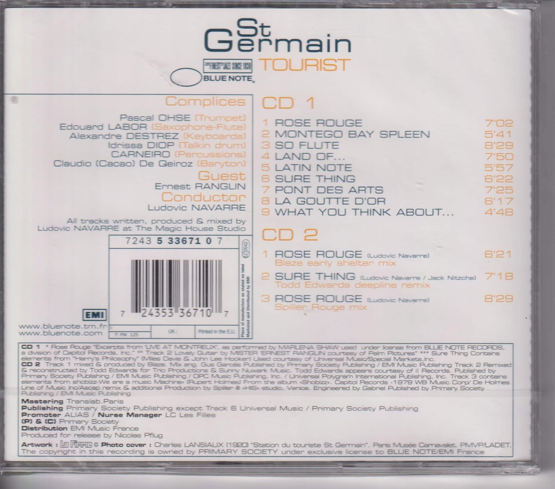St Germain – Tourist. 2000. 2CD. Ny i plast!