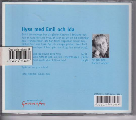 Astrid Lindgren. Hyss med Emil och Ida. Lydbok på CD.