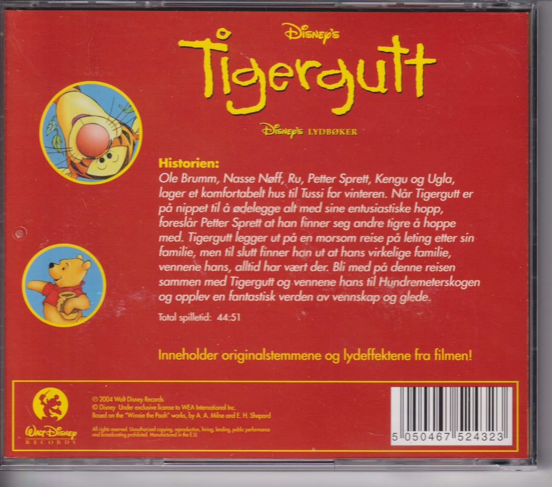 Disneys Tigergutt. 2004. Lydbok på CD.