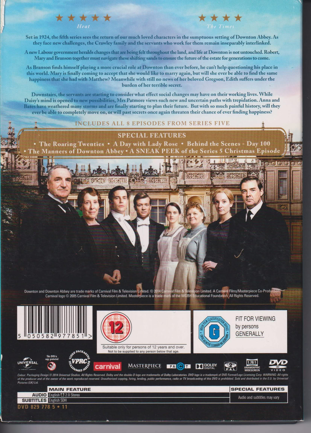 Downton Abbey – Series Five. 2014. DVD.