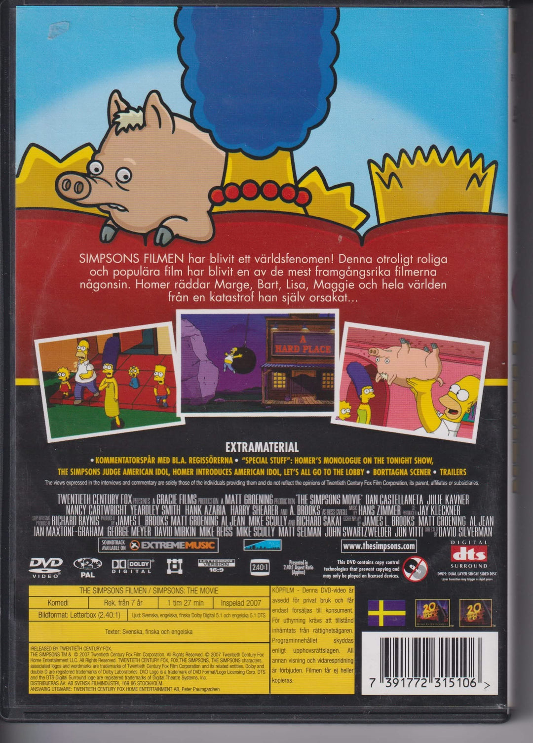 The Simpsons Filmen. 2007. DVD.