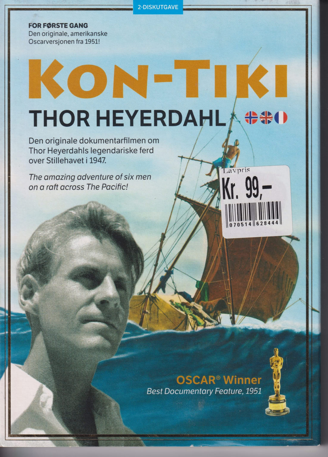 Kon-Tiki. 1950. DVD. Ny i plast!