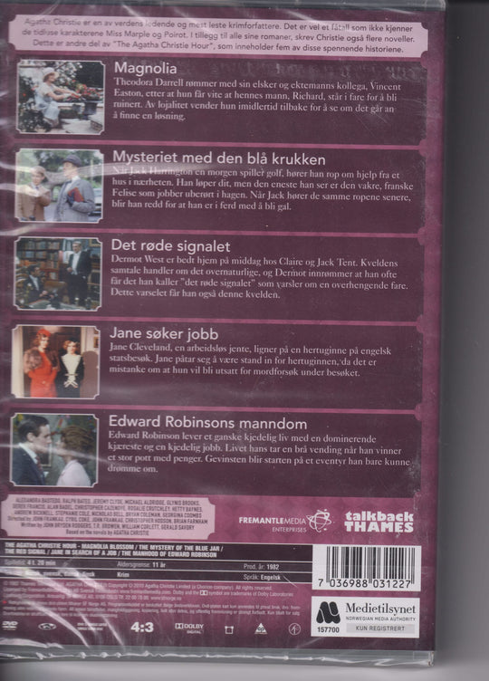The Agatha Christie Hour – Boks 2. 1982. DVD samleboks. Ny i plast!