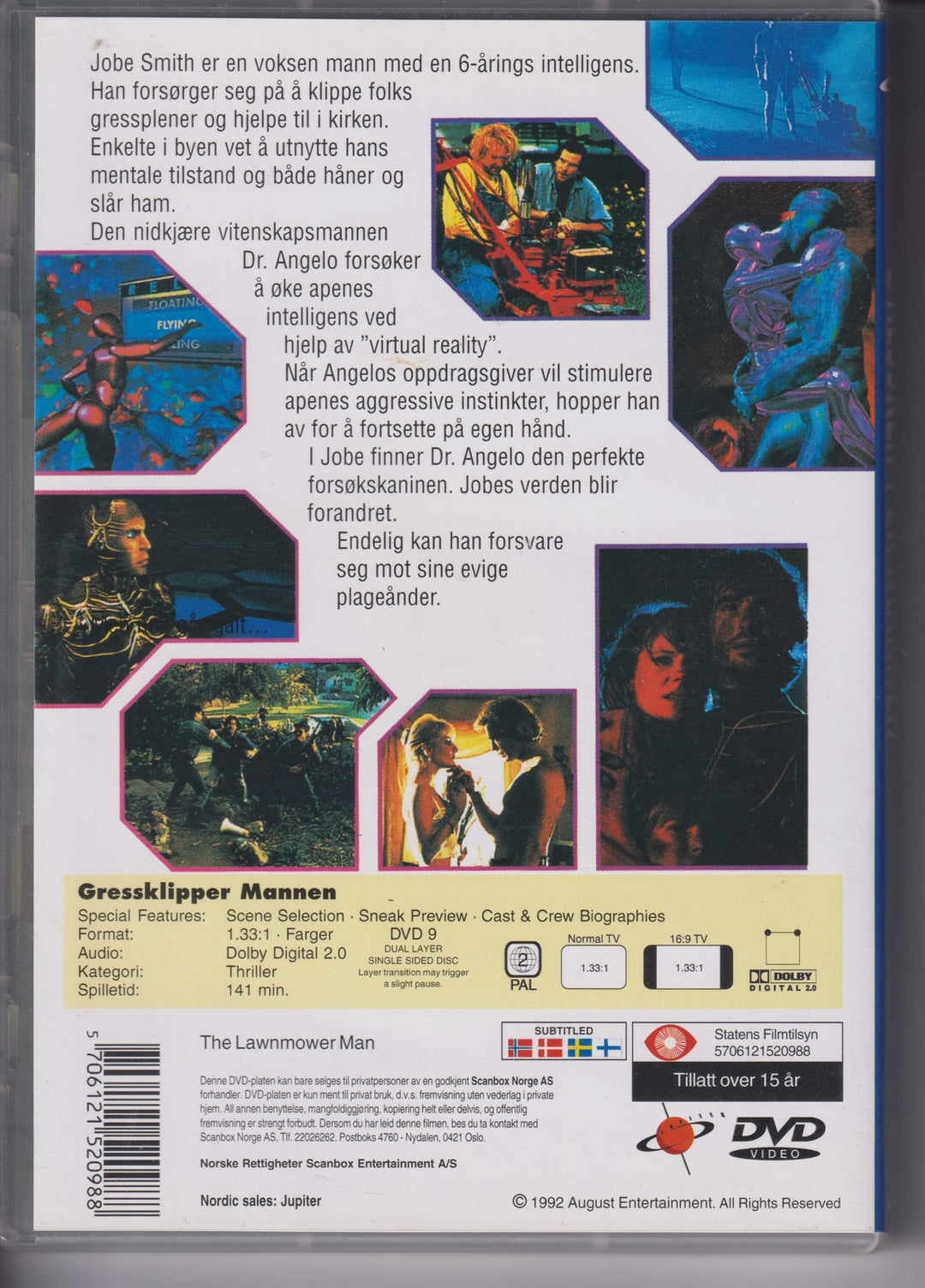 Gressklippermannen – Director's Cut. 1992. DVD.