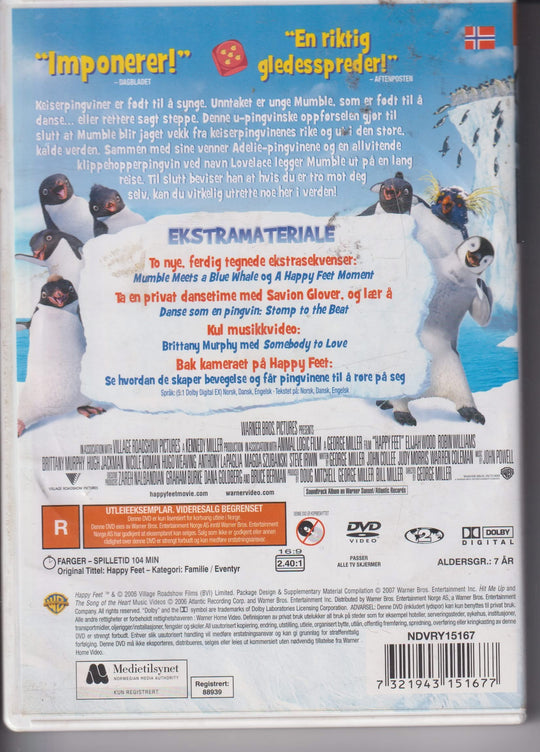 Happy Feet. 2006. DVD leiefilm.
