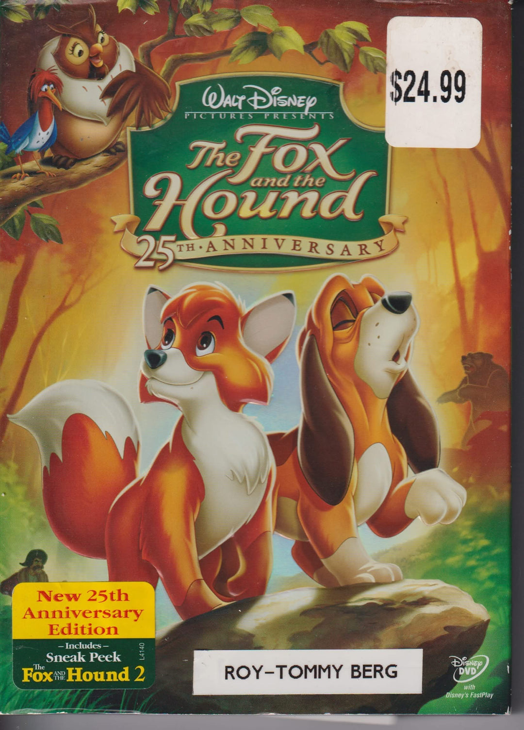 The Fox and the Hound – 25th Anniversary Edition. 1981. DVD.