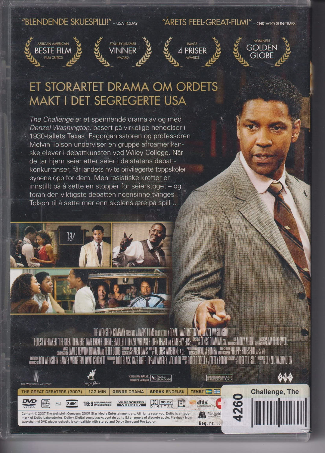 The Challenge – The Great Debaters. 2007. DVD leiefilm.