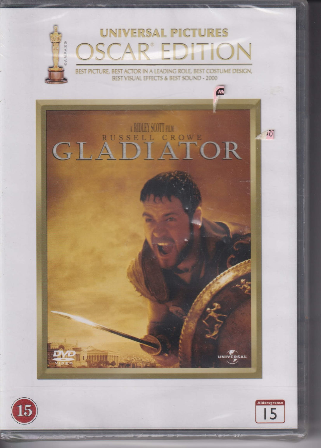 Gladiator – Oscar Edition. 2000. DVD. Ny i plast!