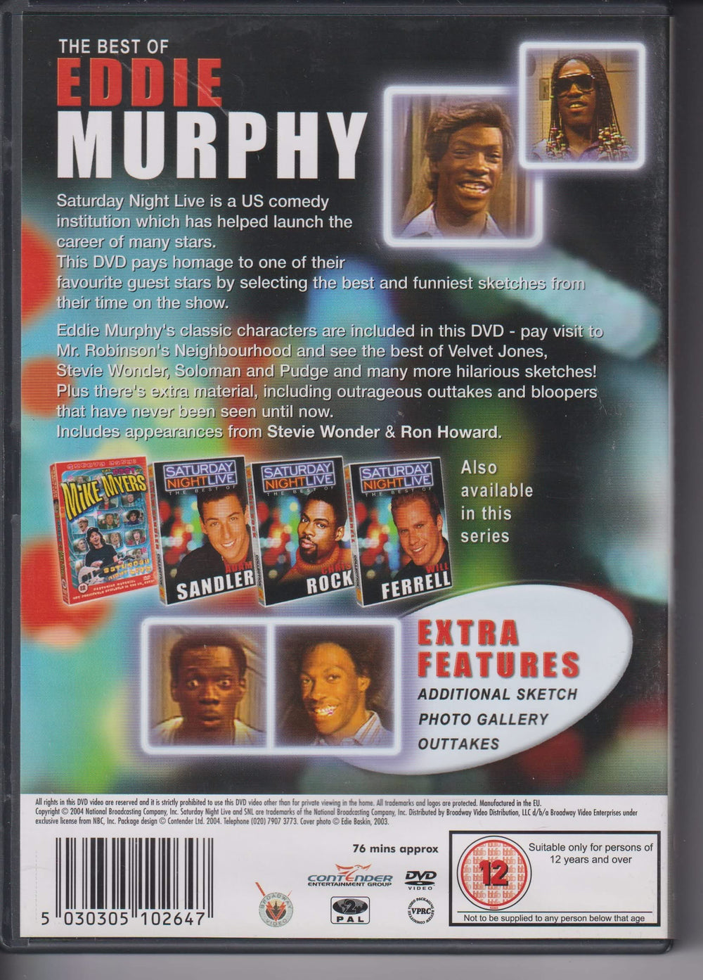 Saturday Night Live – The Best of Eddie Murphy. 1998. DVD.