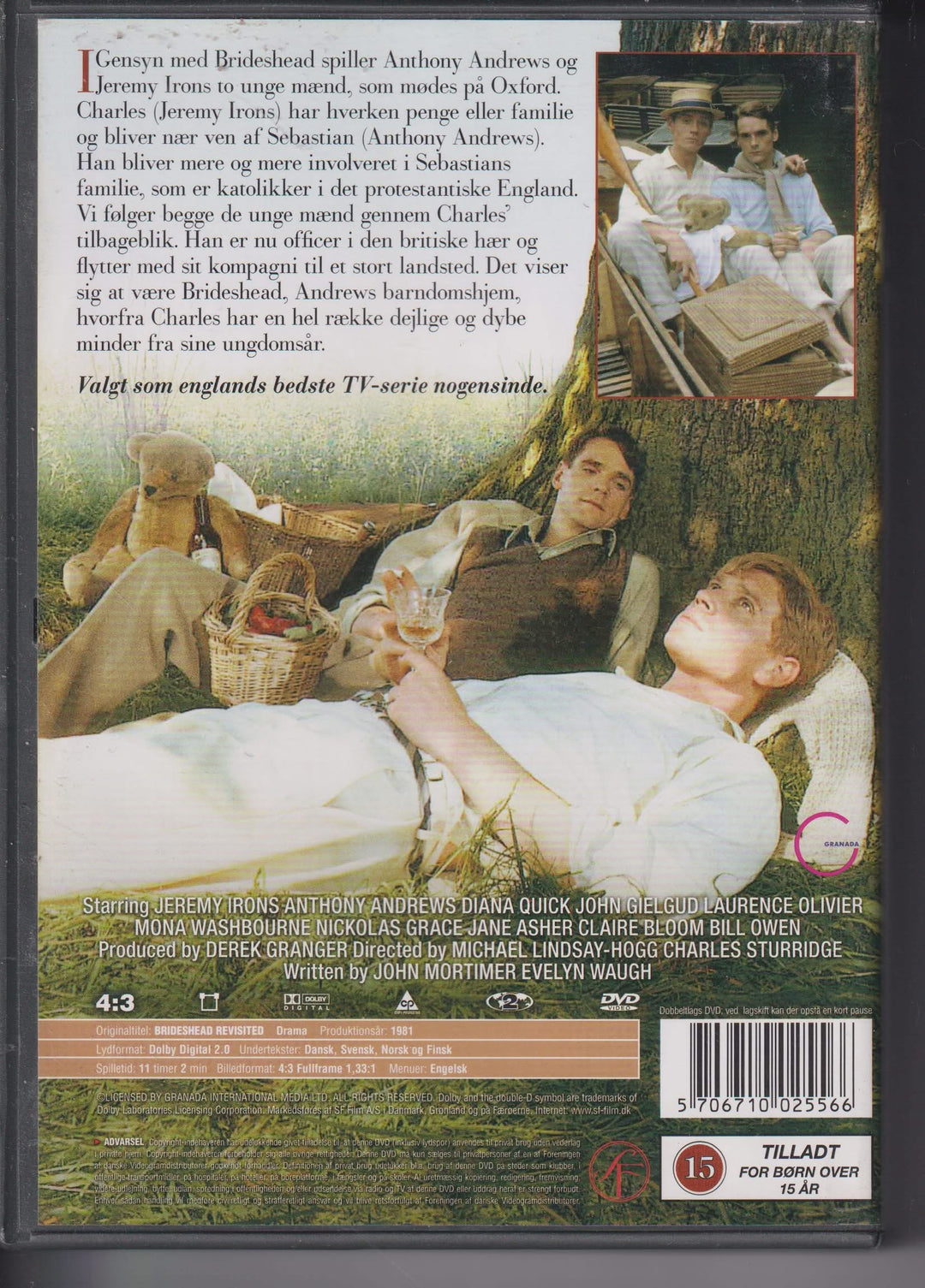 Gensyn med Brideshead (Brideshead Revisited). 1981. DVD samleboks.
