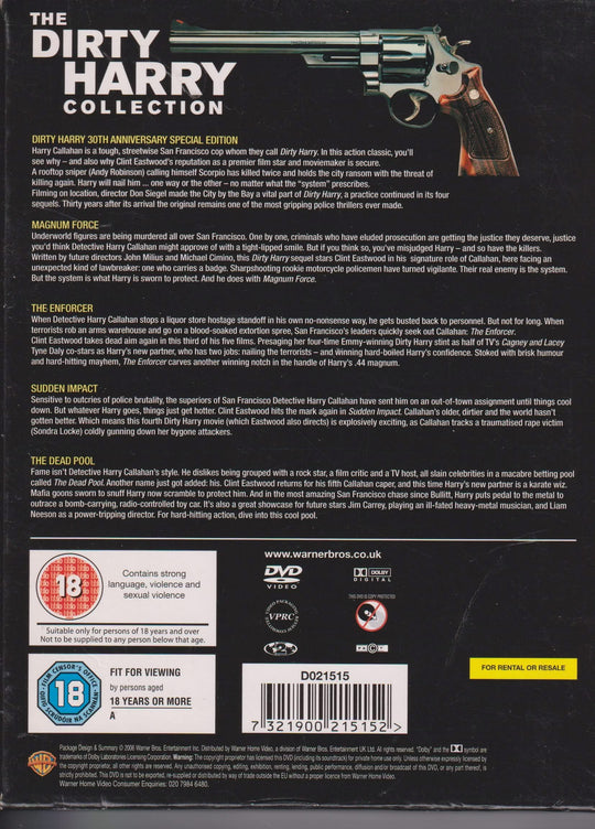 The Dirty Harry Collection. DVD samleboks.