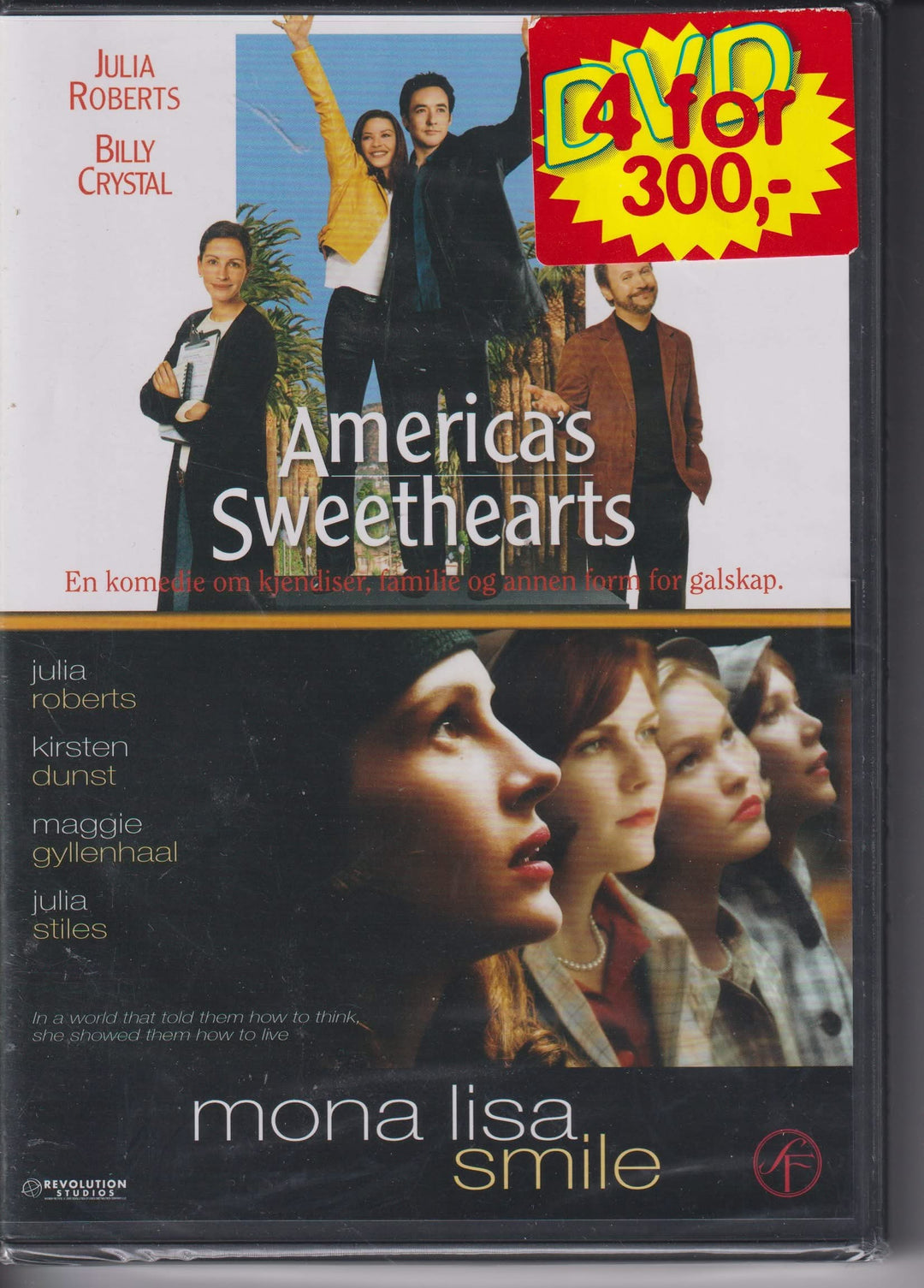 America's Sweethearts / Mona Lisa Smile. DVD. Ny i plast!