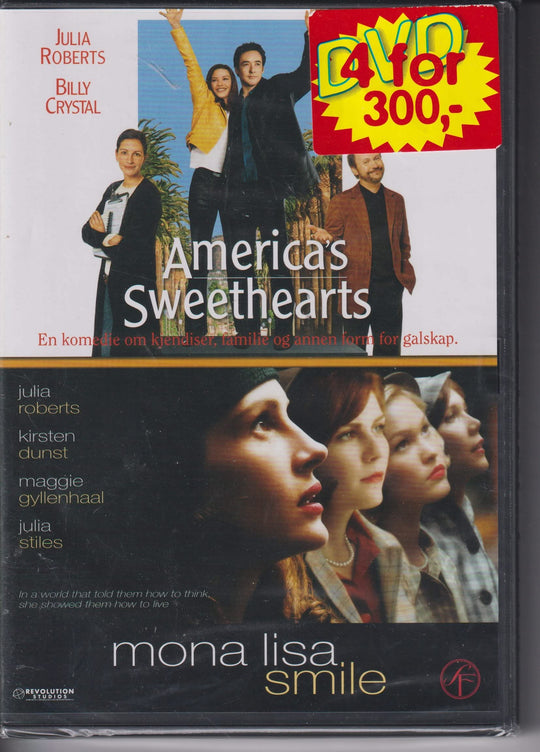 America's Sweethearts / Mona Lisa Smile. DVD. Ny i plast!