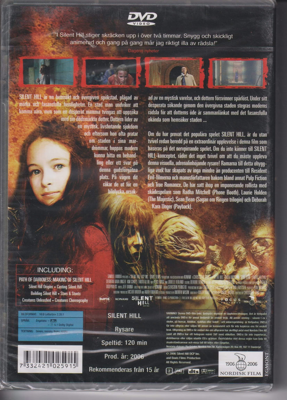 Silent Hill. 2006. DVD. Ny i plast!