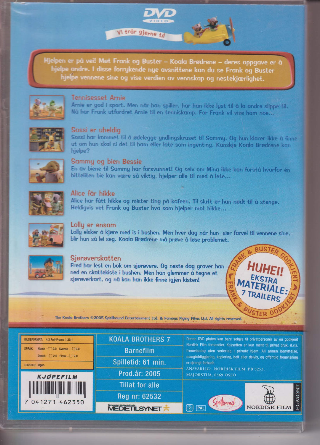Koala Brødrene – Sammy og bien Bessie. 2005. DVD.
