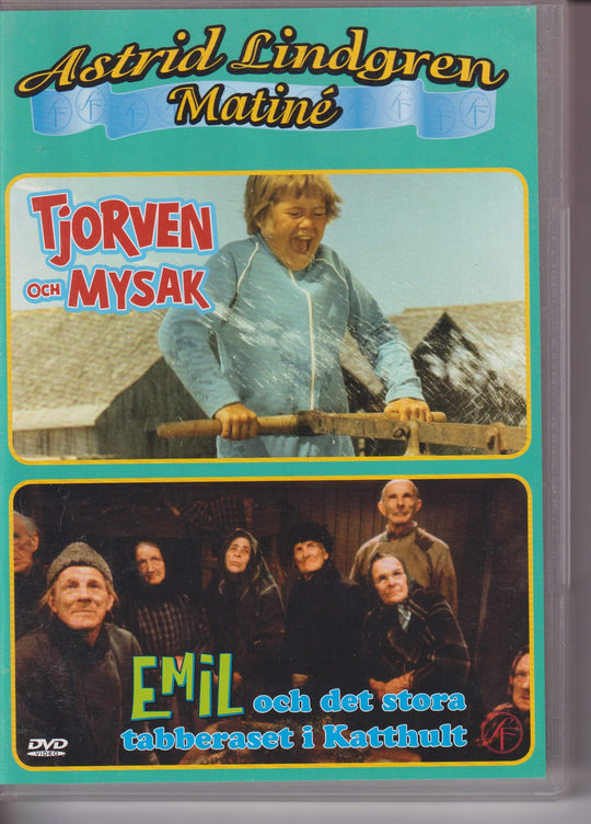 Astrid Lindgren. 1966/1971. Matiné – Tjorven och Mysak / Emil och det stora tabberaset i Katthult. DVD.