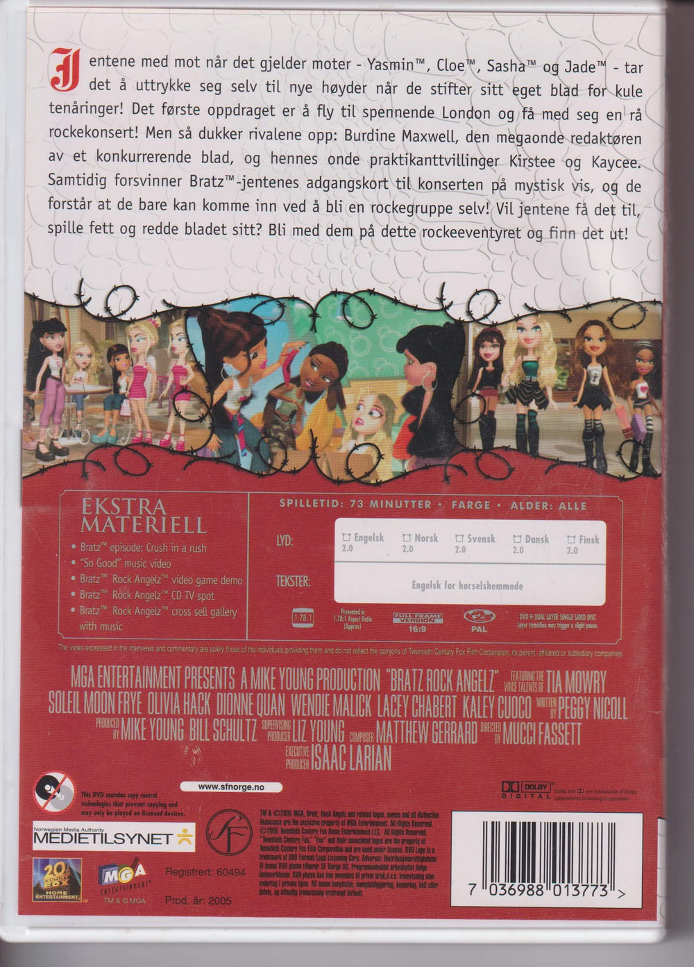 Bratz – Rockejentene. 2005. DVD.