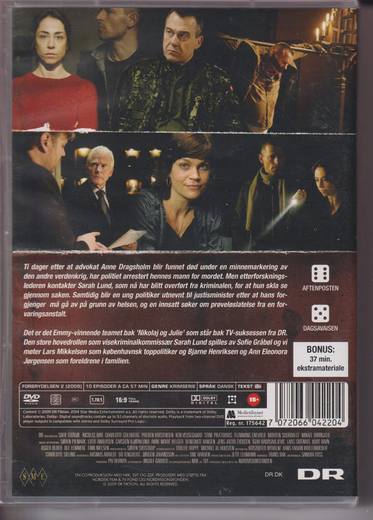 Forbrytelsen II – Sesong 2. 2009. DVD samleboks.
