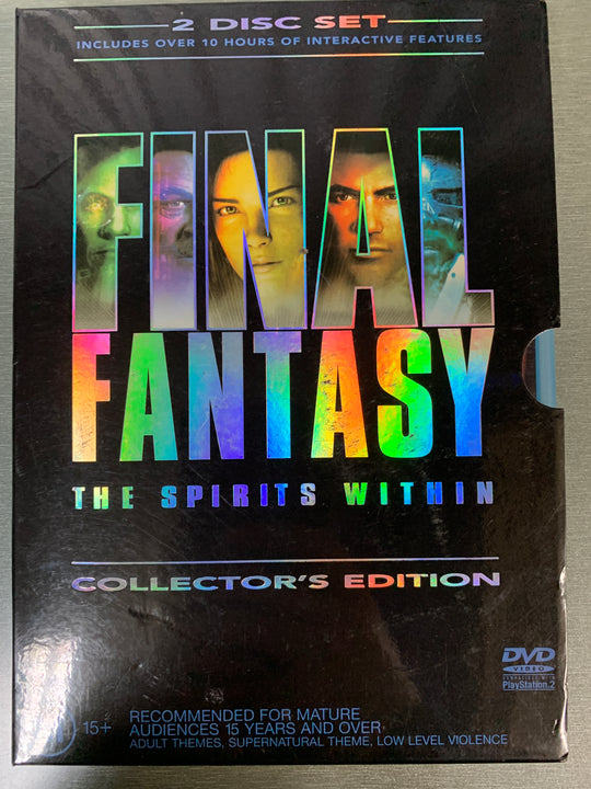 Final Fantasy: The Spirits Within – Collector's Edition (2 disker). 2001. DVD samleboks.