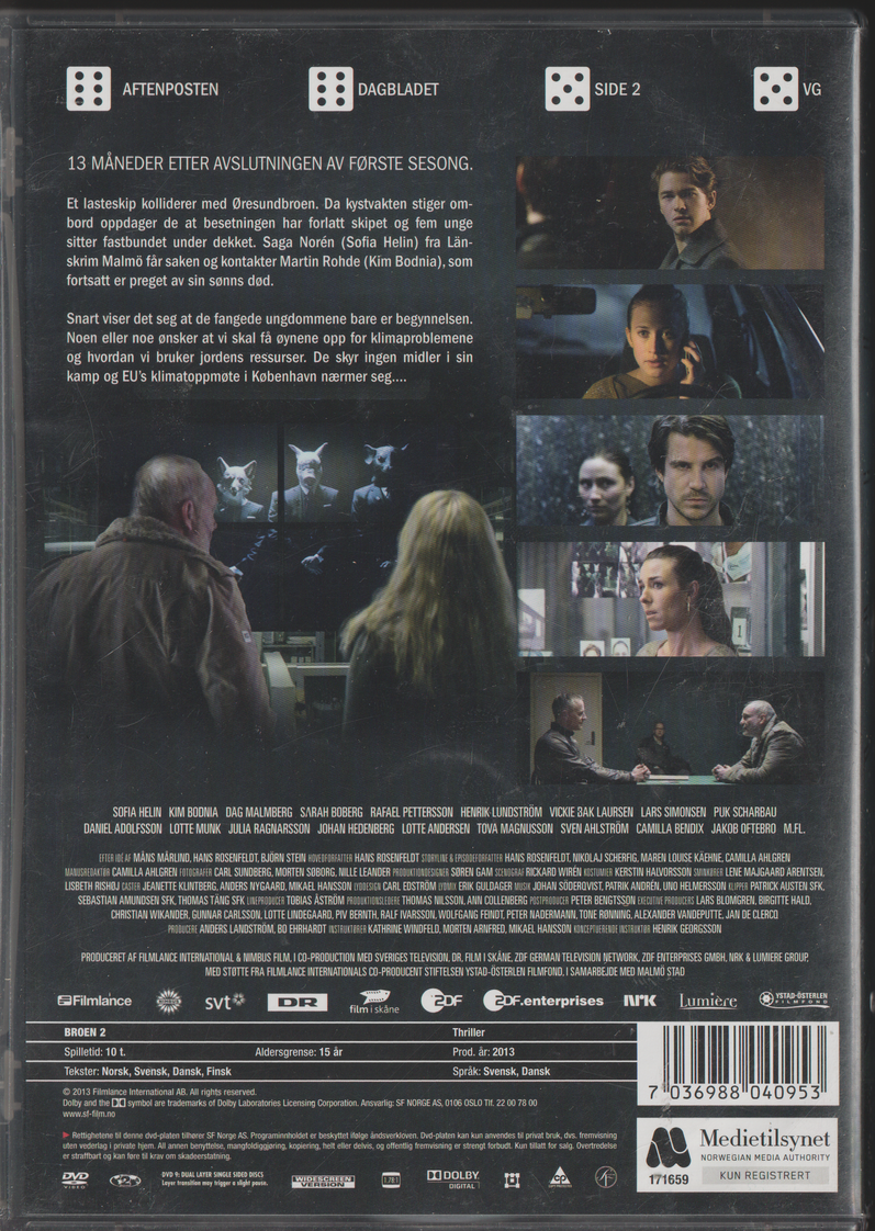 Broen II (2013). DVD.