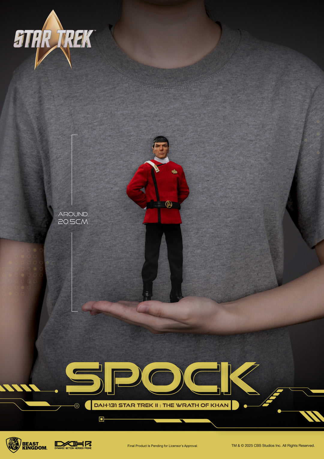 STAR TREK THE WRATH OF KHAN - Spock - Figure 20.5cm