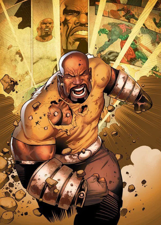 MARVEL ALL NEW - Magnetic Metal Poster 15x10 - Luke Cage (S)