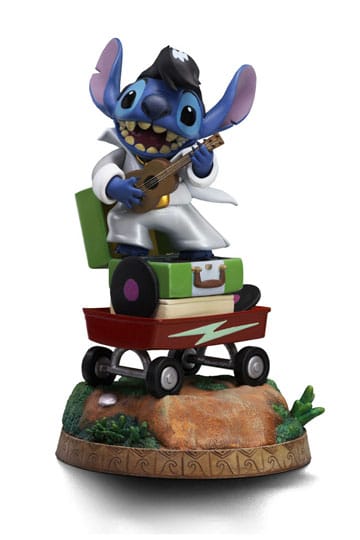 DISNEY - Stitch King Of Rock- Statuette Art Scale 1/10 Deluxe 17cm