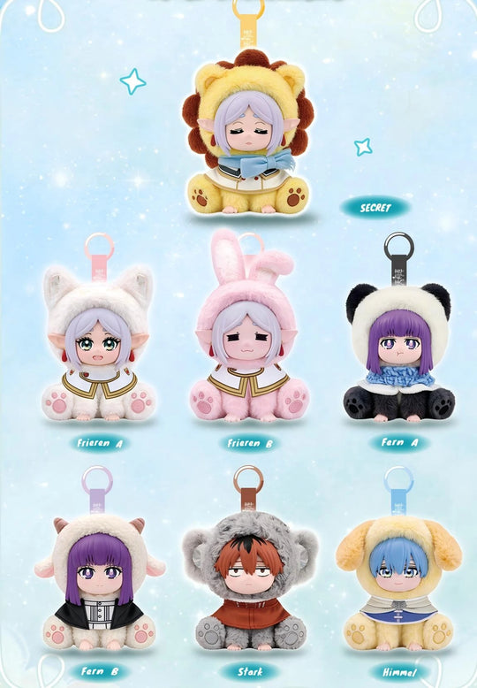 FRIEREN - Animal Party Sit - Blind Box Vinyl Face Plush (6pcs) - 14cm