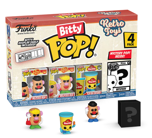 RETRO TOYS - Bitty Pop 4 Pack 2.5cm - Mr Potato Head
